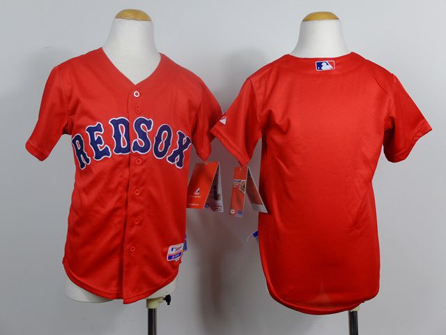 Youth Boston Red Sox Blank Red MLB Jerseys->boston red sox->MLB Jersey